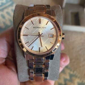Burberry The City Two-Tone Bracelet Watch, 34mm
